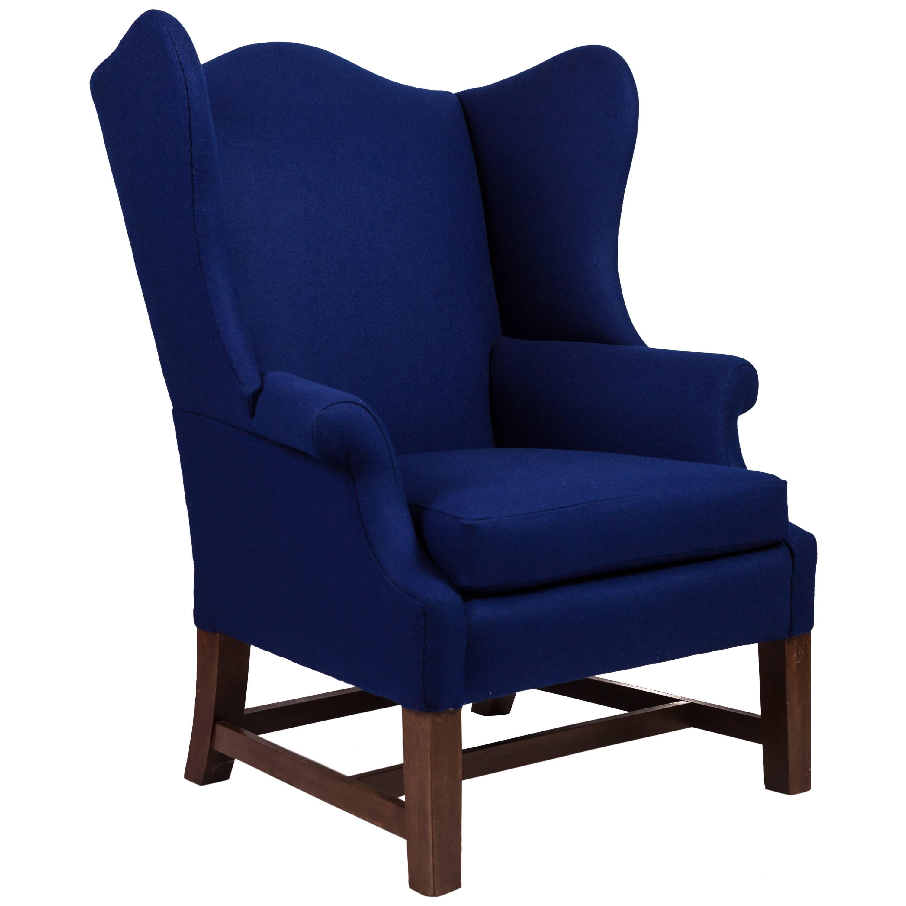 George III Style Wingback Chair For Sale