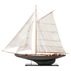 Vintage Large-Scale Pond Yacht Model