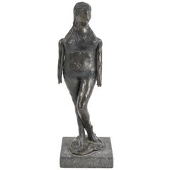 Midcentury Bronze Female Nude Sculpture