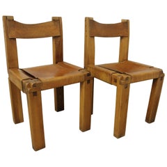 Pair of S11 Chairs by Pierre Chapo