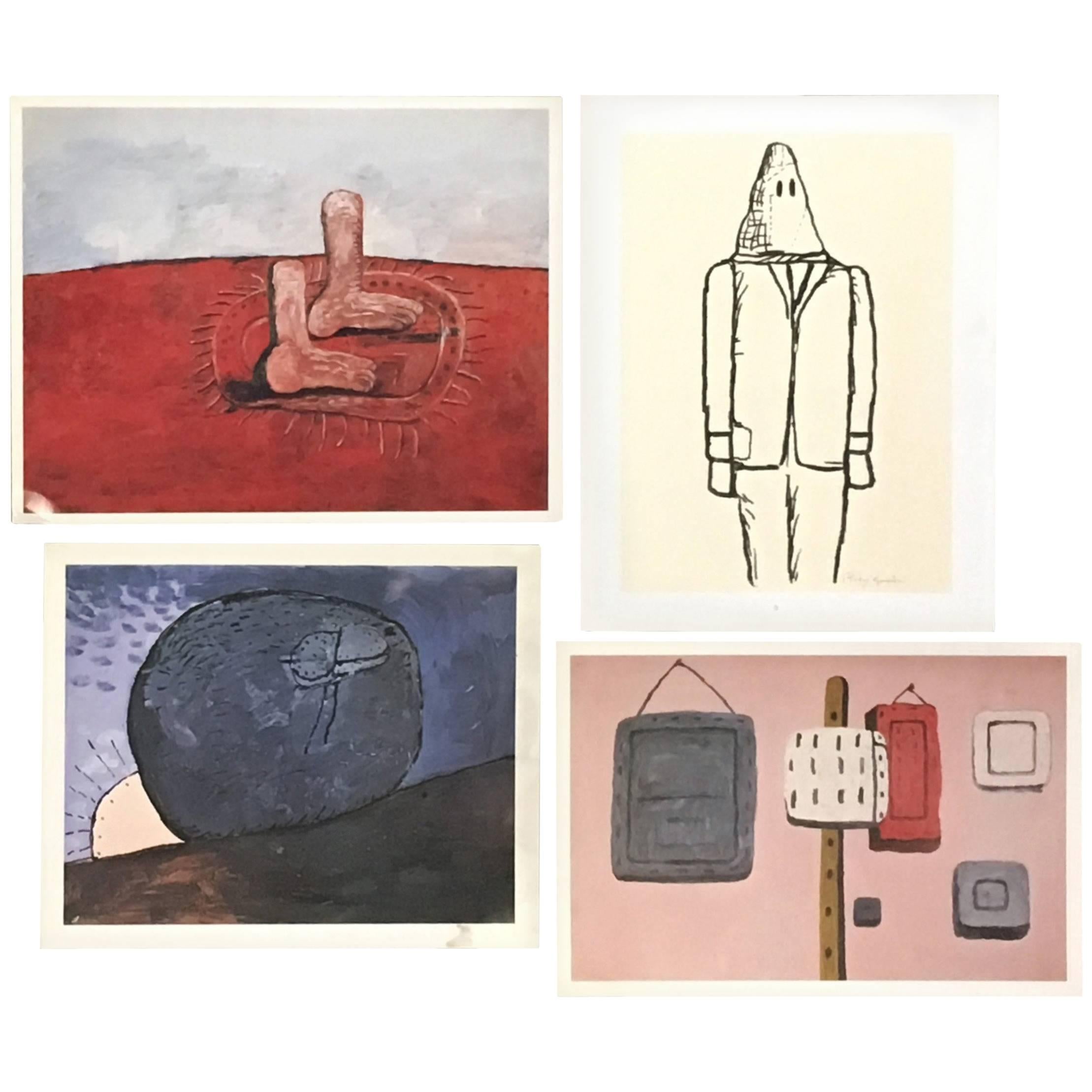 Philip Guston, Set of Four Vintage Exhibition Announcements