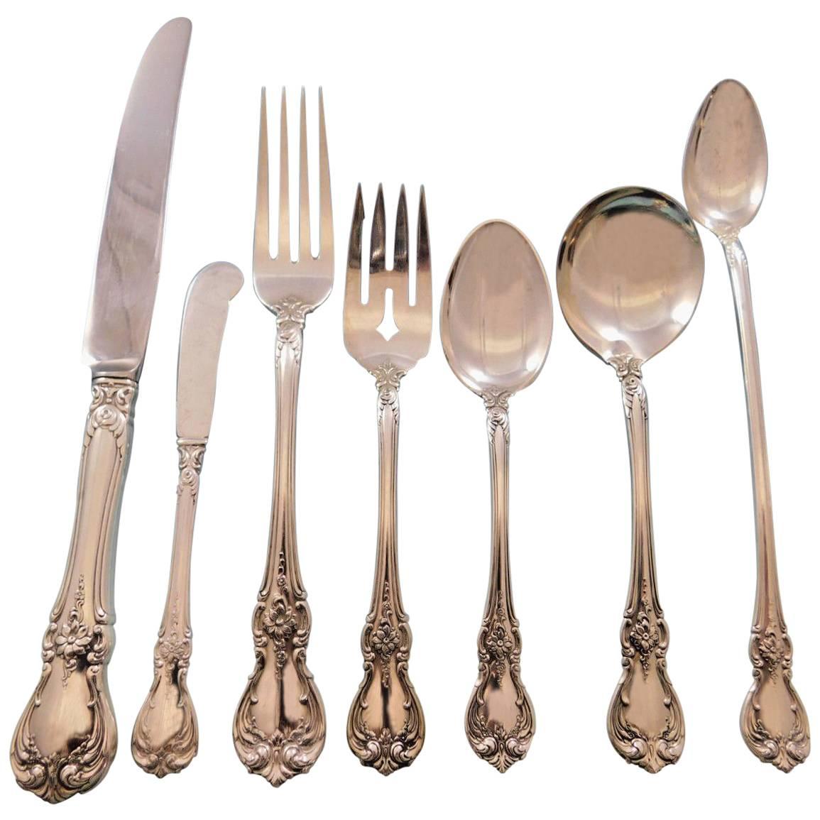 Old Master by Towle Sterling Silver Flatware Set for 8 Service 67 Pieces Dinner For Sale
