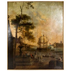 18th Century French Port Scene