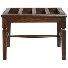 English Oak Suitcase Stand, circa 1930