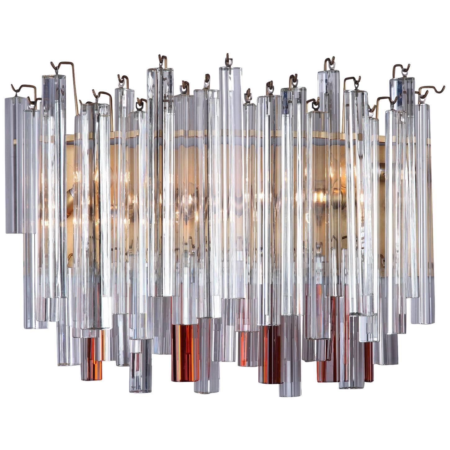 20th Century Triedre Wall Sconce by Maison Venini