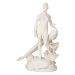 19th Century French Marble Sculpture by Falguiere