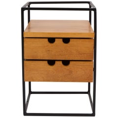 Paul McCobb Mini Maple Drawer Unit on Iron Frame-Planner Group