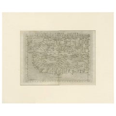 Antike Karte von Mauritania, Afrika, von G. Ruscelli, 1574