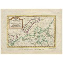 Antique Map of Nova Zembla 'Russia' by J.N. Bellin, 1757