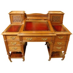 Walnut Register Desk by Maple & Co, circa 1880