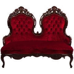 Mid-19th Century Belter Style Rococo Revival Three-Piece Suite