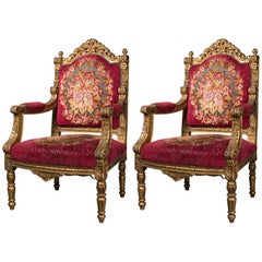 Pair of 1950s Regal Thrones