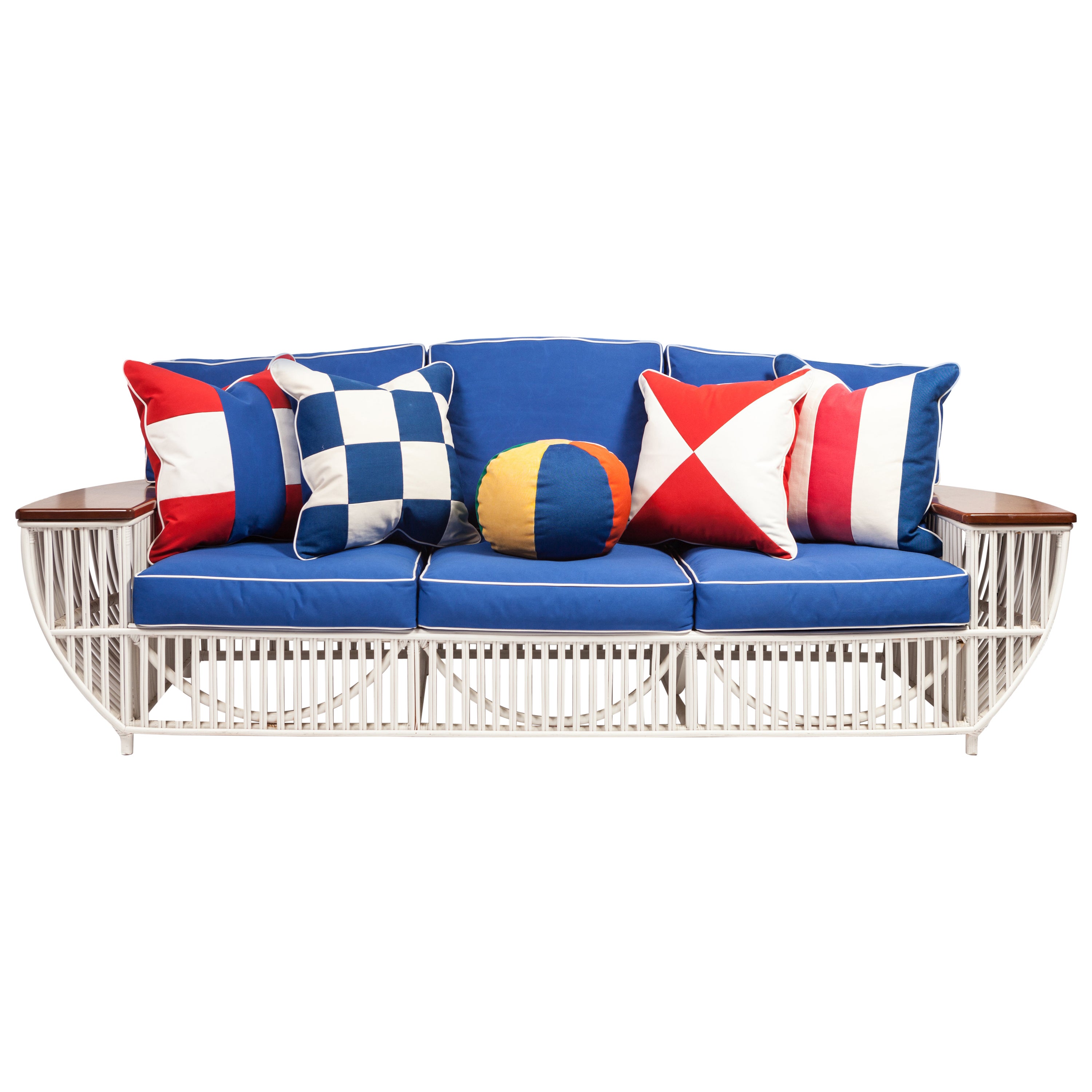 Custom Nine Piece Bielecky Rattan Suite One Sofa, Four Armchairs, Four Custom Nine Piece Bielecky Rattan Suite One Sofa, Four Armchairs, Four