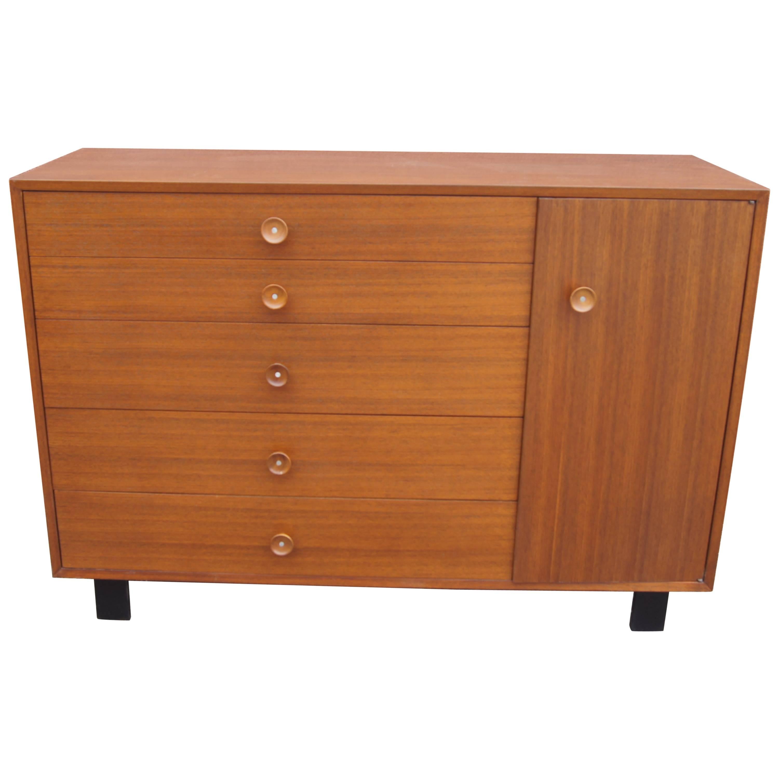 Walnut Dresser or Cabinet, Model 4935 by George Nelson for Herman Miller