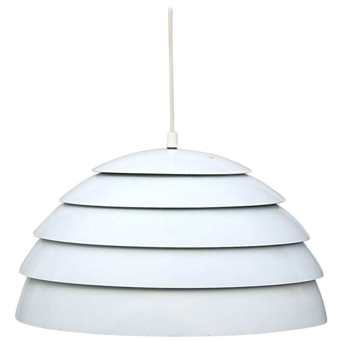 White Dome Pendant Lamp by Hans-Agne Jakobsson, Sweden, 1960s For Sale