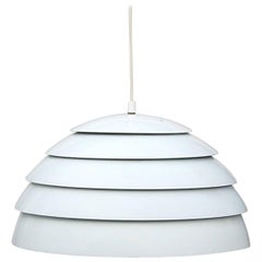 White Dome Pendant Lamp by Hans-Agne Jakobsson, Sweden, 1960s