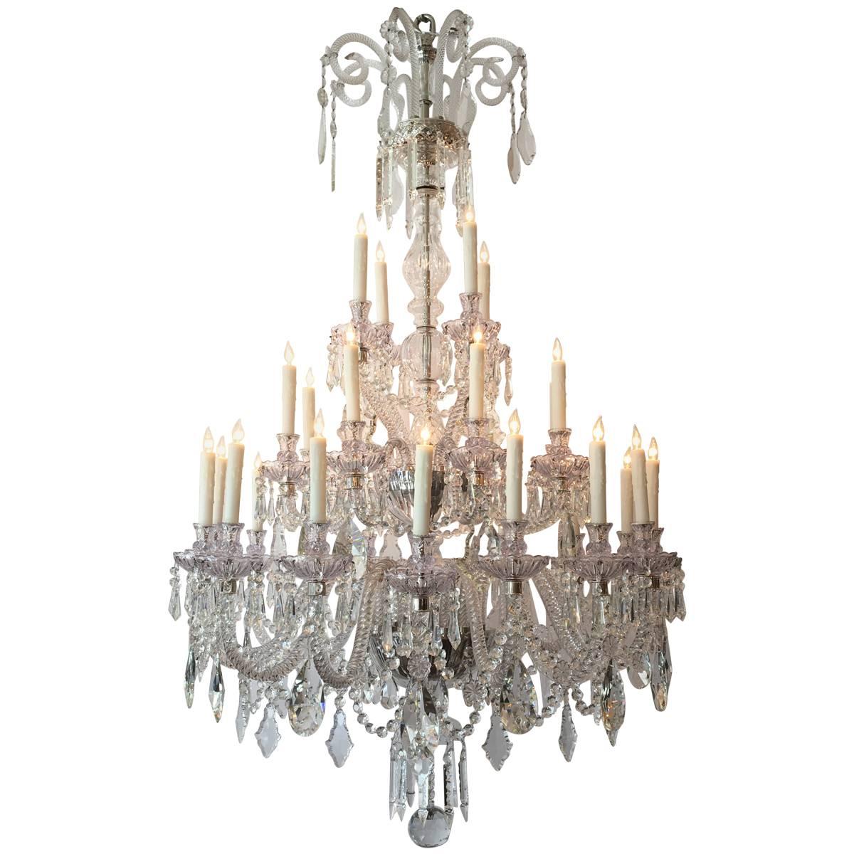 20th Century Baccarat Quality Crystal Chandelier