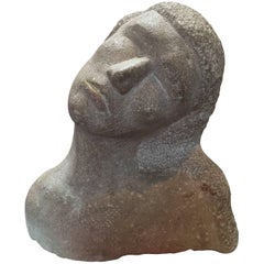 1930s Limestone Bust