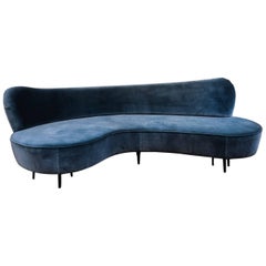 Curved Vintage Sofa at cost price