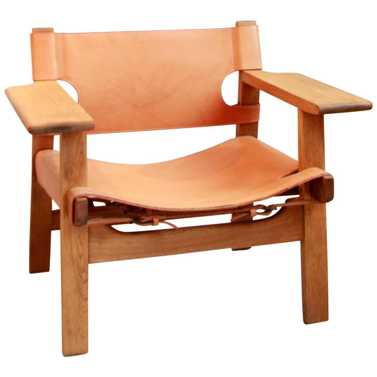 Spanish Chair Model nr 2226 by Børge Mogensen for Fredericia, Denmark, 1950's