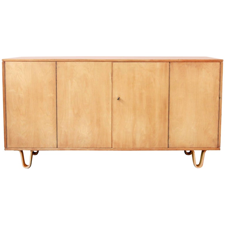Birch Sideboard by Cees Braakman for UMS Pastoe Credenza Model DB02, 1950s  at 1stDibs