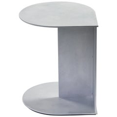 Tier Table in Waxed and Polished Aluminium Plate by Jonathan Nesci