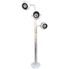 Rare Robert Sonneman Atomic Three Eye Floor Lamp