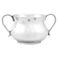 Antiker Charles II.-Babyporringer aus Sterlingsilber, Charles II.-Stil, 1663