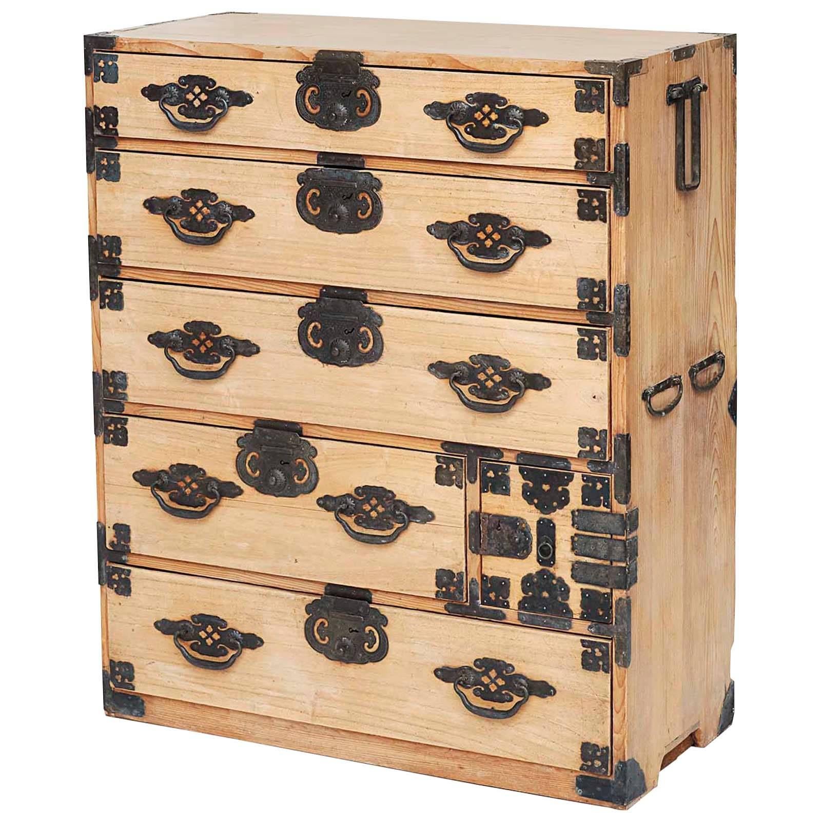 Japanese Tansu, Chest of drawers, Late 19th Century