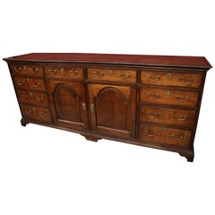 18th Century George III Oak Dresser