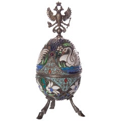 Vintage Russian Faberge Style Easter Egg