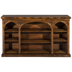 Antique Early 19th Century Regency Period Rosewood Open Dwarf Bookcase