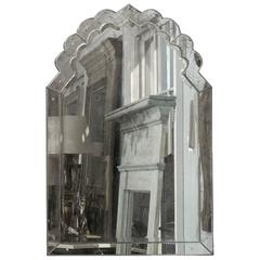 A "Sevilla" Venetian Style Antiqued Mirror of Medium Size, Handmade and Silvered
