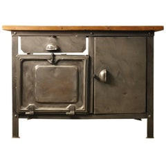 Burnished Antique Industrial Cupboard