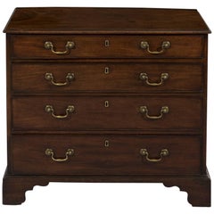 George III 18th Century Period Mahogany Bachelor Style Chest of Drawers