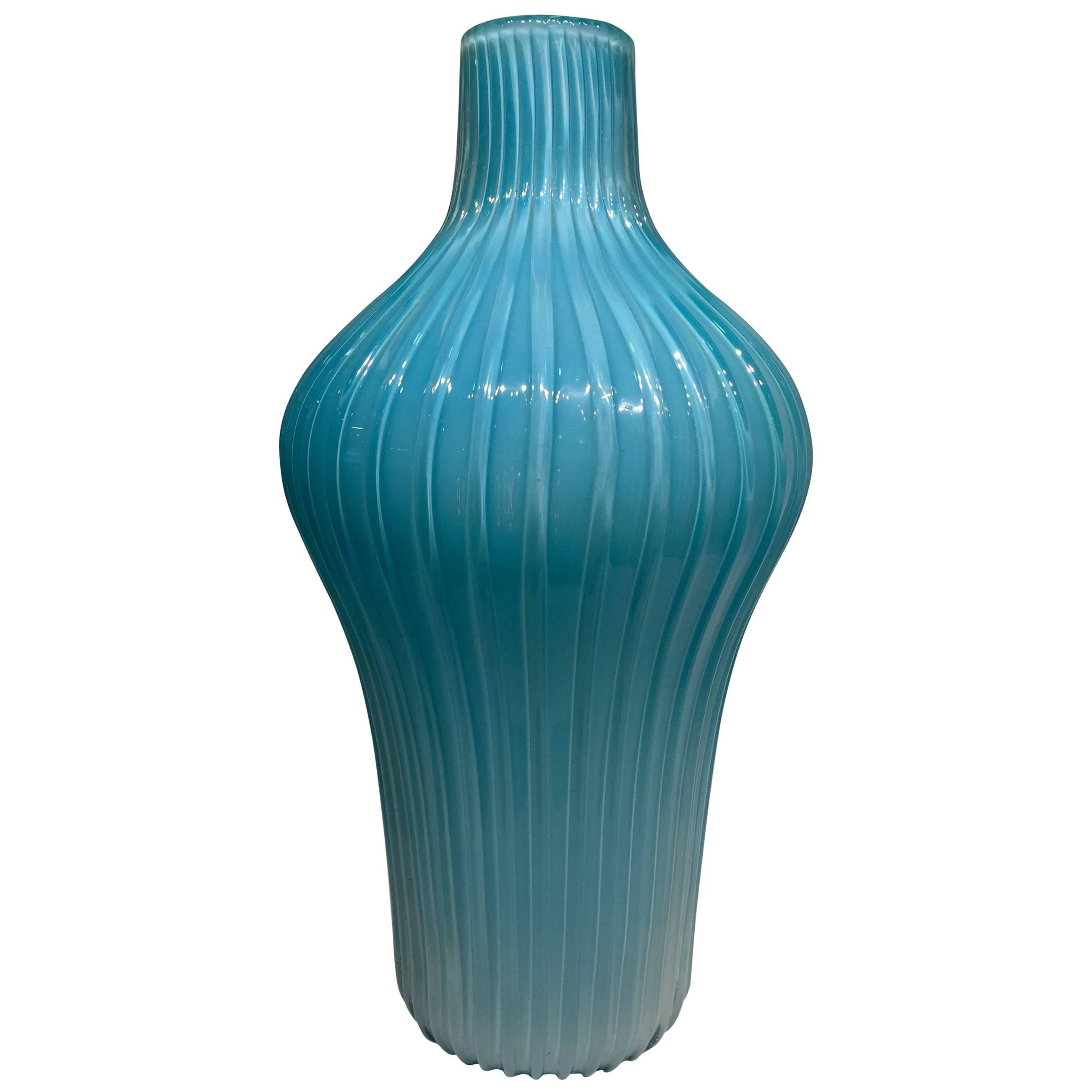 BAROVIER & TOSO Vase in Artistic Blown Glass of Murano, circa 1950 For Sale