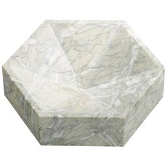 Constellation Marble Bowl, Small Low in Verde Antico Marble, In Stock