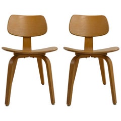 Pair of Thonet Mid Century Bentwood Chairs