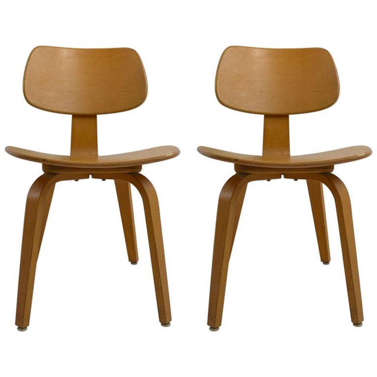 Pair of Mid Century Bentwood Chairs at 1stDibs mid