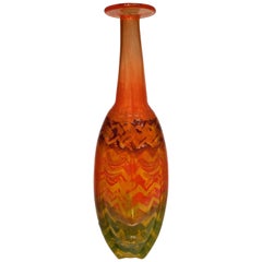 KOSTA BODA Tall Sweden Glass Vase, Female Mask