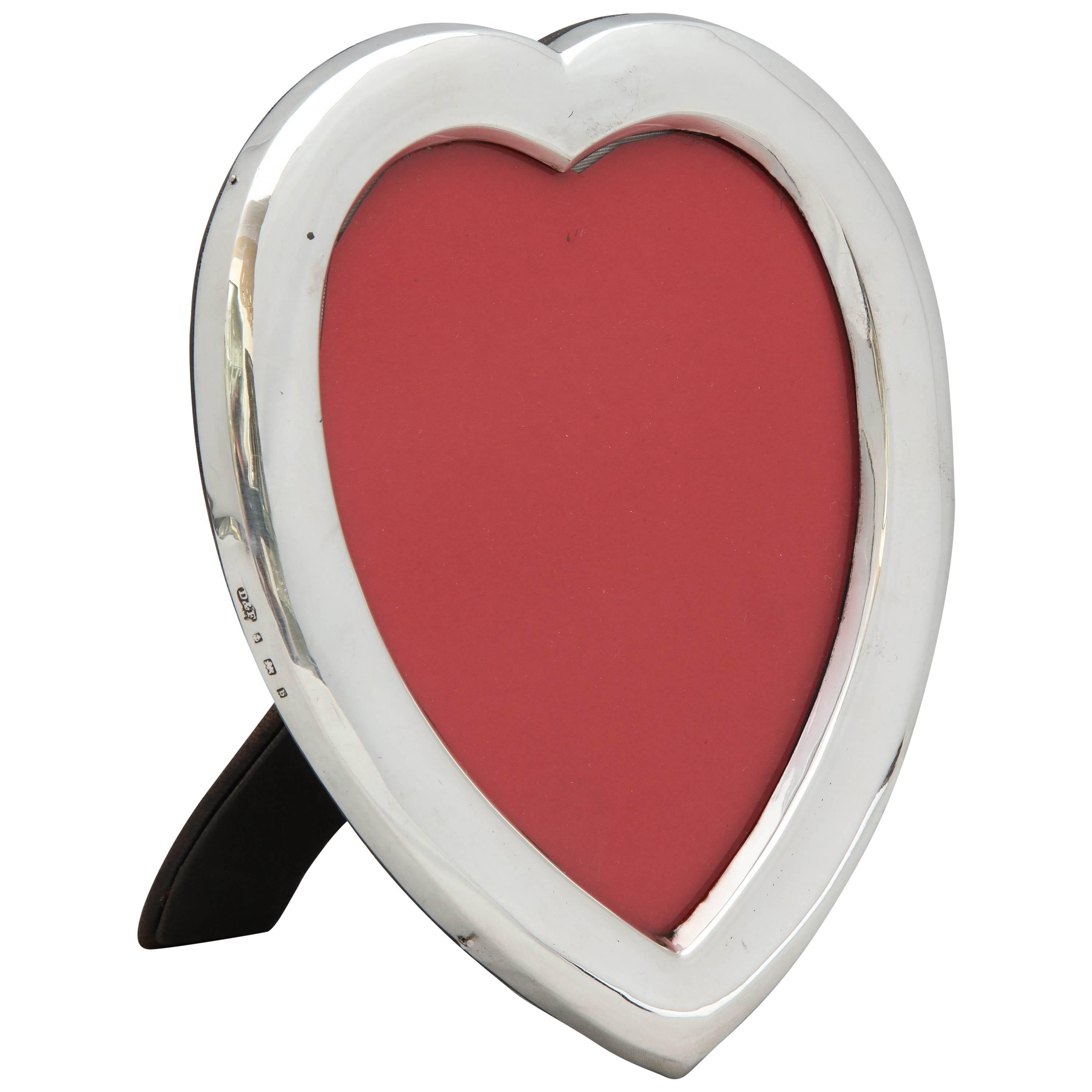 Edwardian Sterling Silver Heart-Form Picture Frame