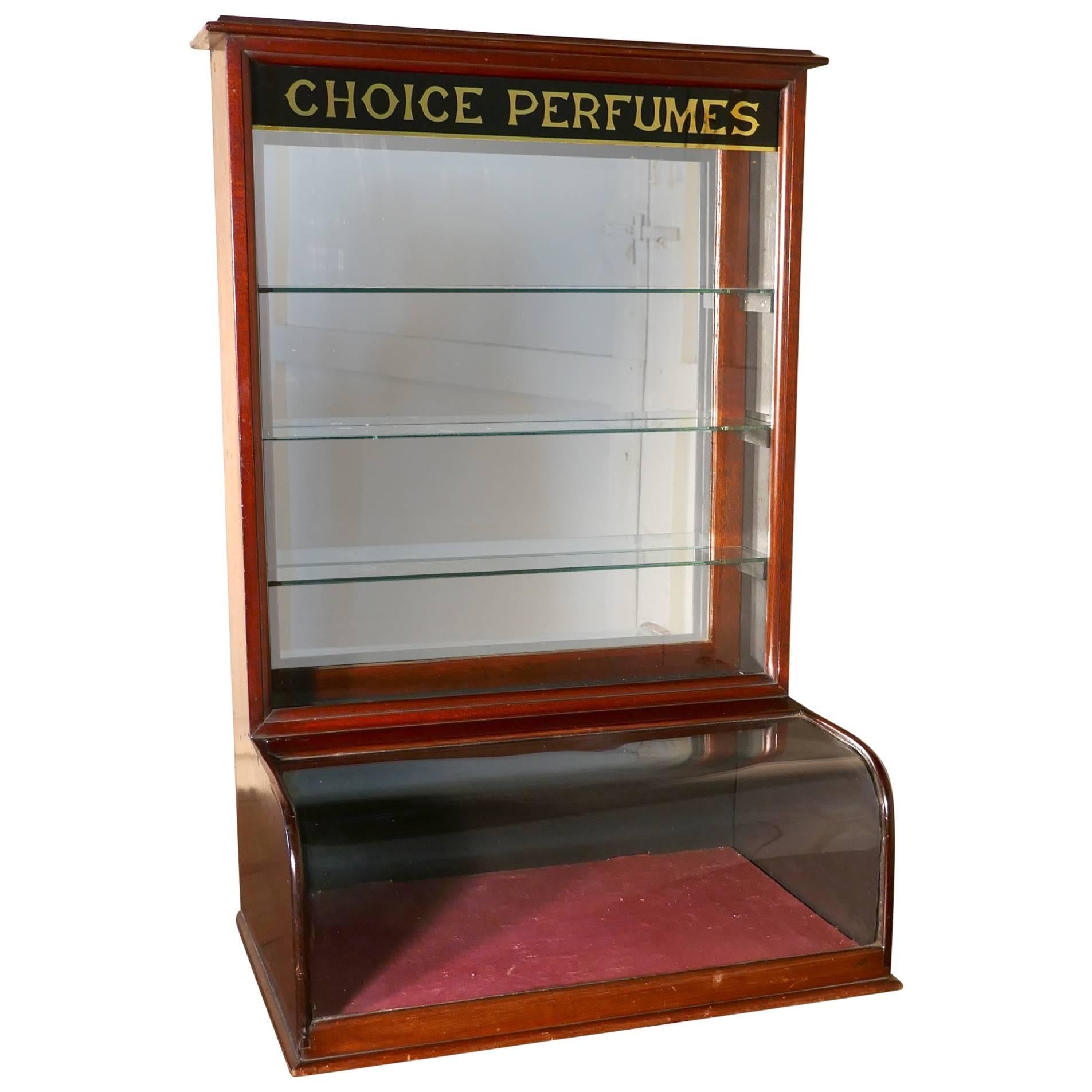 Victorian Mahogany Chemist’s Perfume Shop Display Cabinet