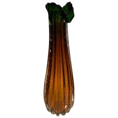 CENEDESE Attributed tall vase Artistic Blown Murano Glass, circa 1950