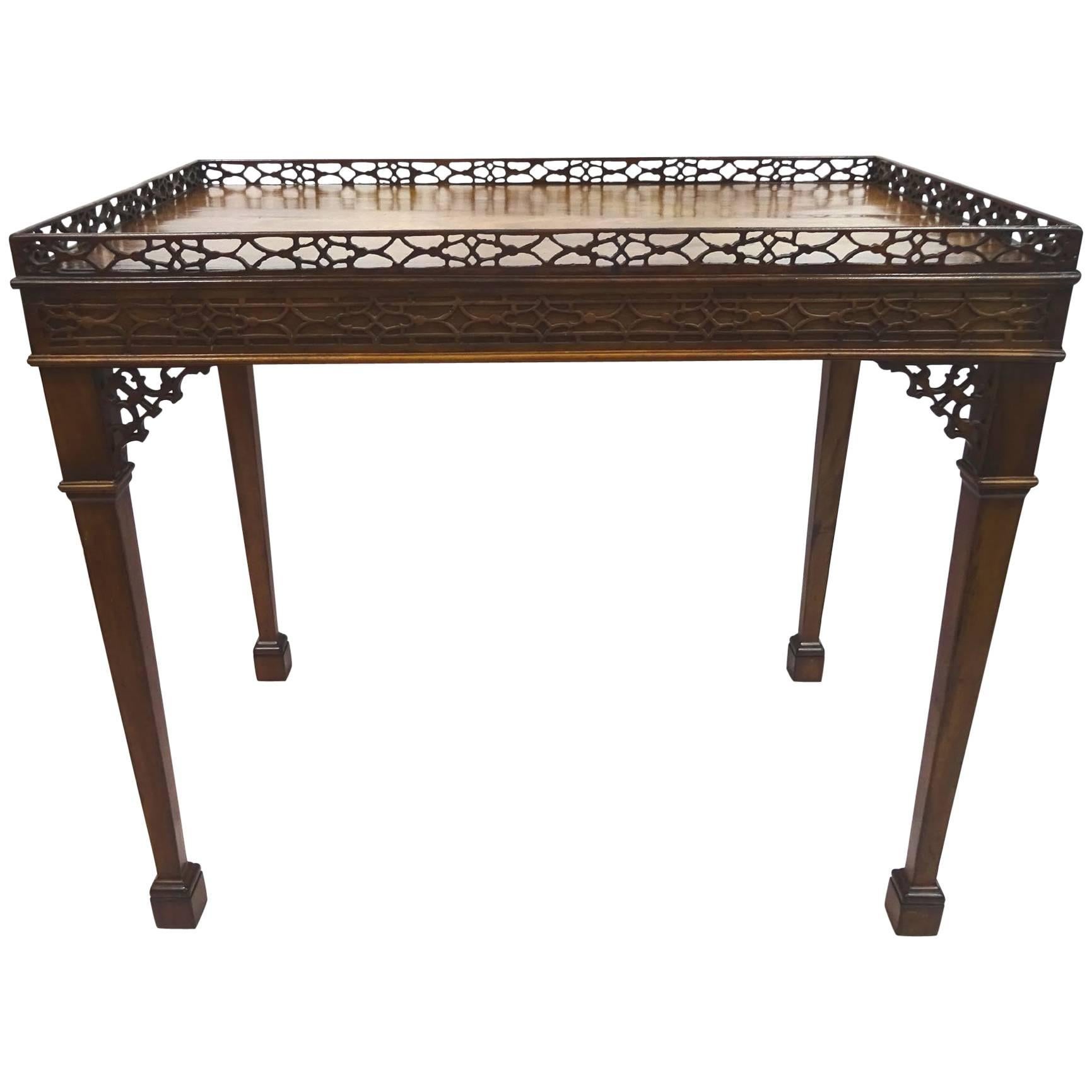 Early 19th Century Victorian Mahogany Rectangular Tea Table