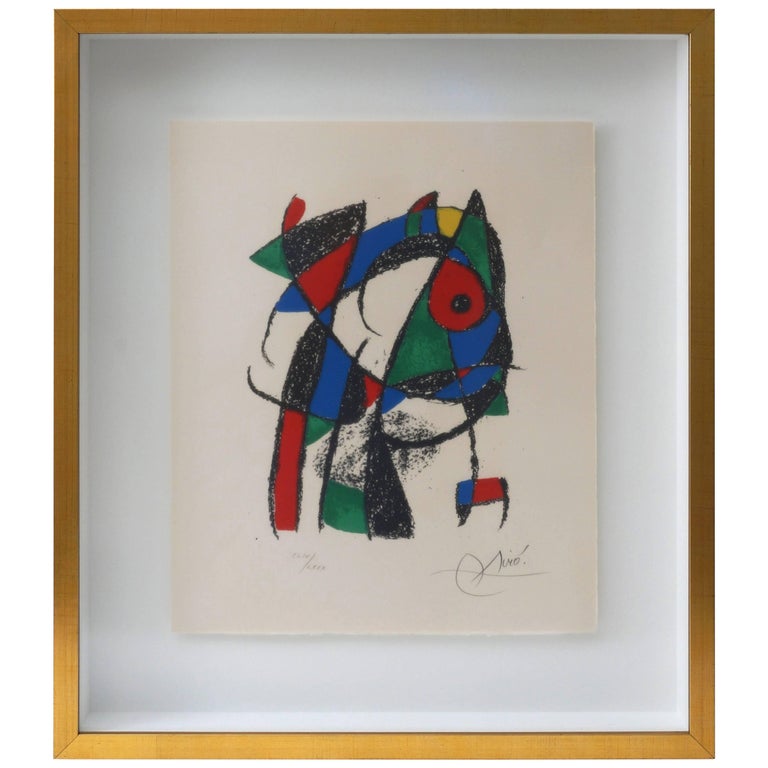 Joan Miro Lithograph, Miro Lithographs II, circa 1975, Plate 2 at 1stDibs