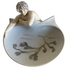 Royal Copenhagen Art Nouveau Merman Dish #389/744