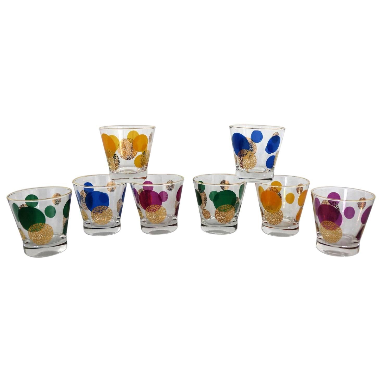 Eight Russel Wright Eclipse Old Fashioned Cocktail Glasses for
