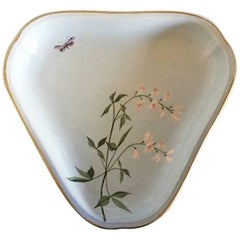 Bing & Grondahl Art Nouveau Three-Sided Dish with Butterfly