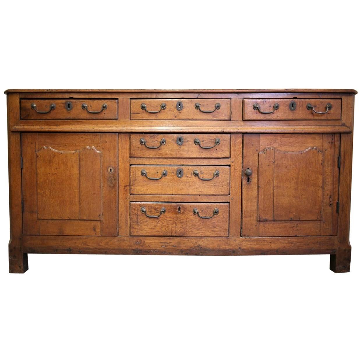 18th Century Italian Sideboard, Cabinet with Drawers, Original Hardware