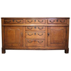 Antique 18th Century Italian Sideboard, Cabinet with Drawers, Original Hardware